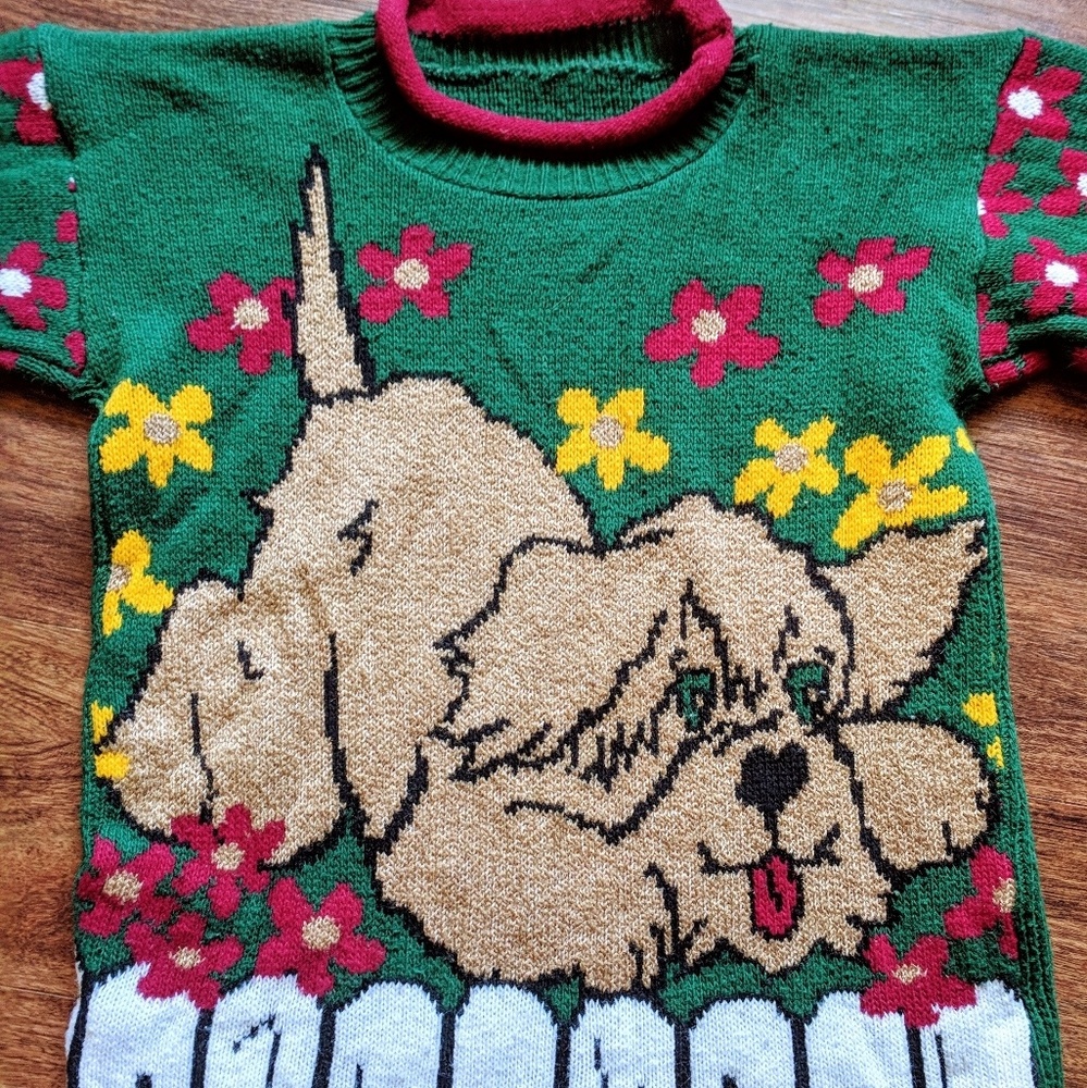 Vintage dog sweater